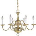 25-Inch Brass Chandelier K400