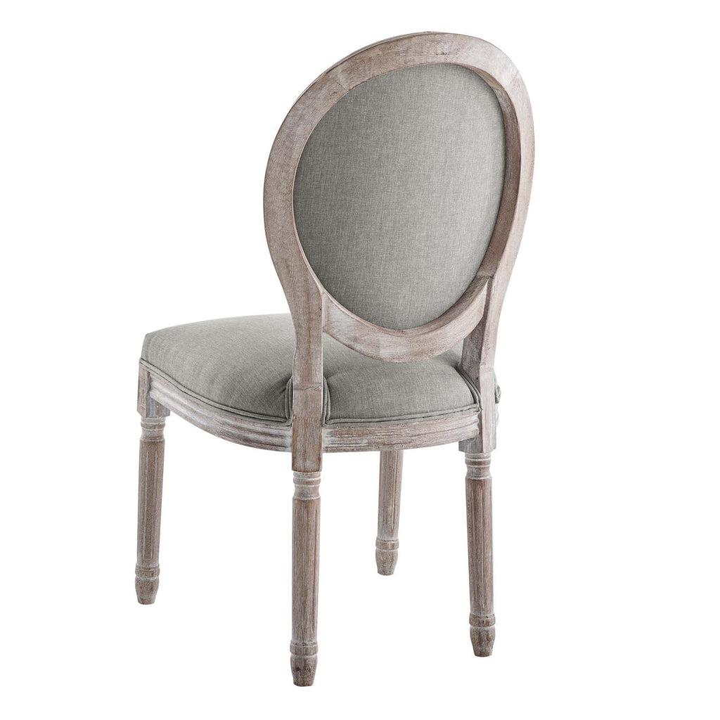 Light Grey Fabric Wood Dining Chair Z654479