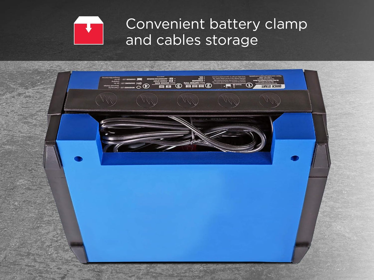 Fully Automatic 15 Amp 3 Amp 6V 12V Battery Charger Maintainer and Auto Desulfator M13266
