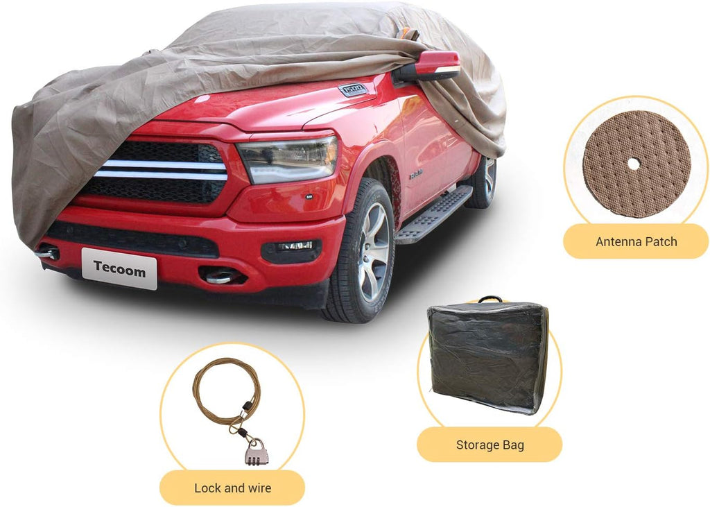 Waterproof Windproof Truck Car Cover with Straps Pack of 2 D120324