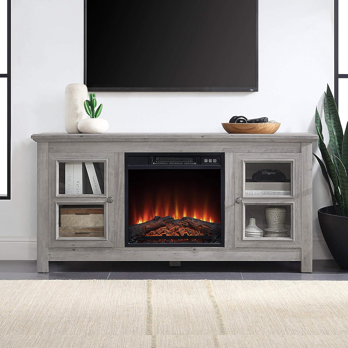 Electric Fireplace TV Stand for TVs up to 55 Inch K88266