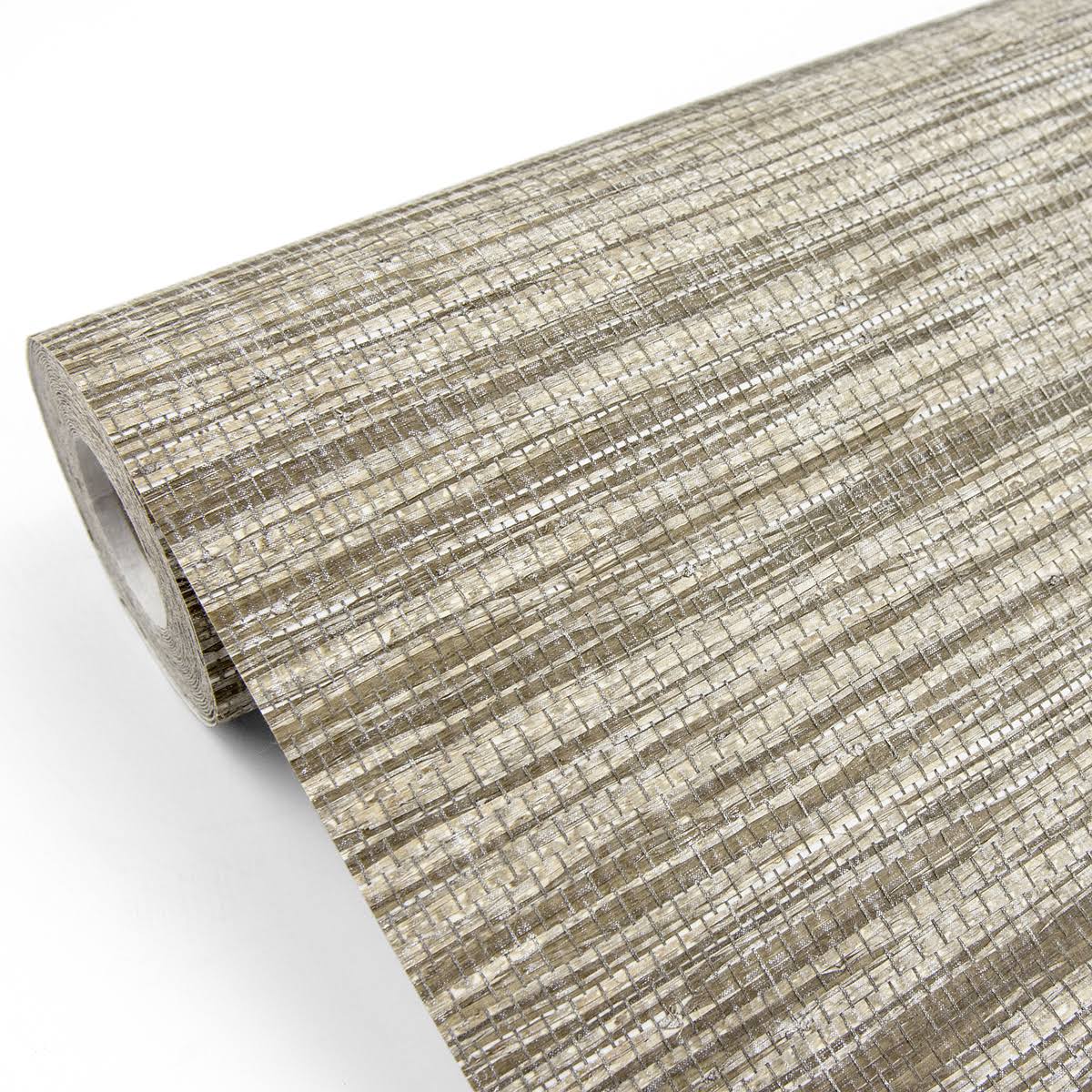 Brown Grasscloth Wallpaper F380