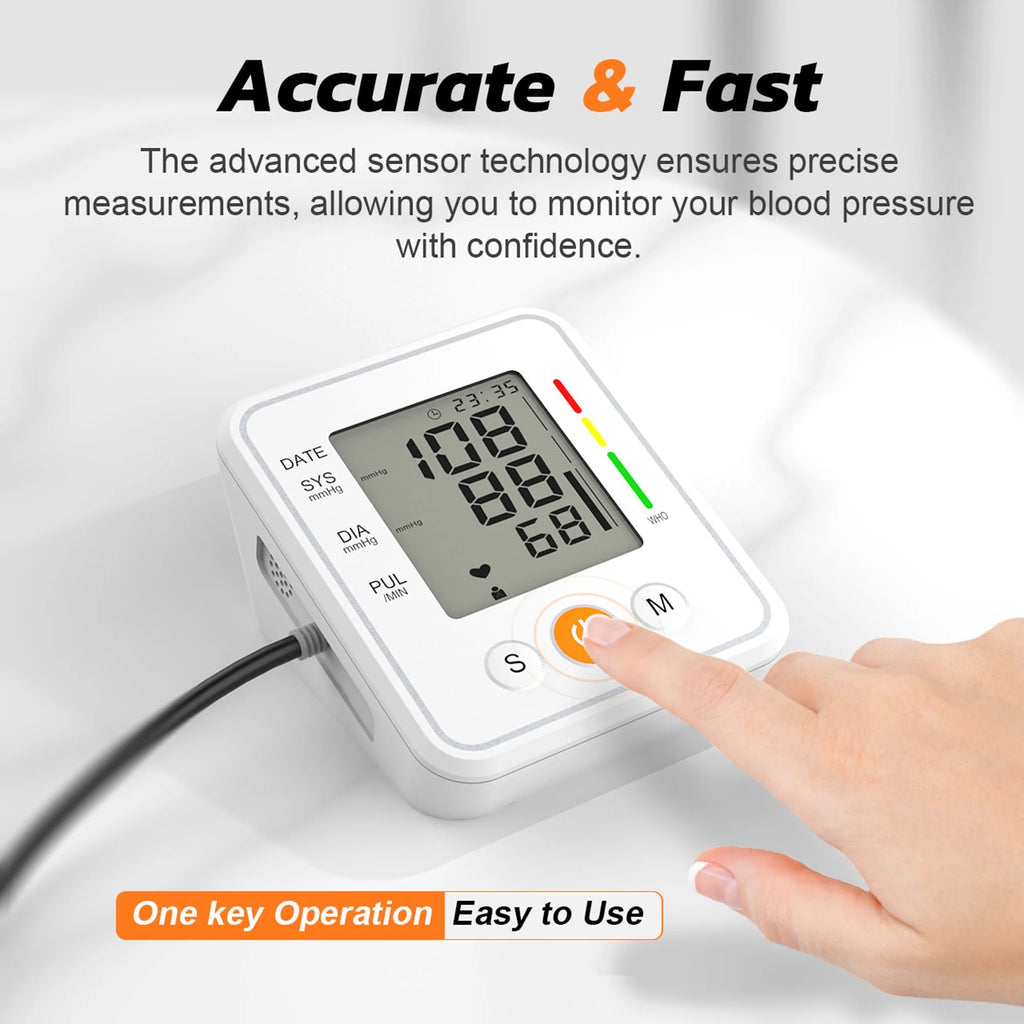 Blood Pressure Monitors with LED Display Voice Broadcasting B321
