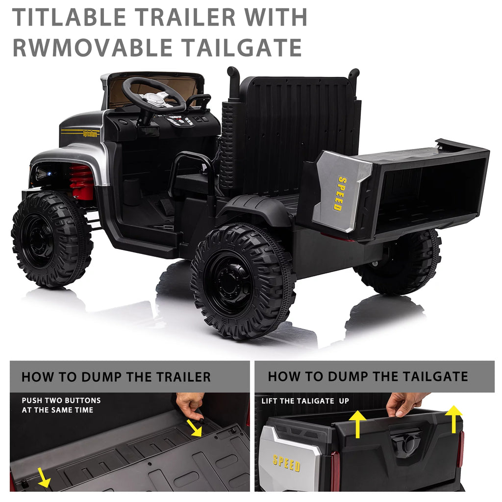 24V 2 Seater Ride on Dump Truck W823400