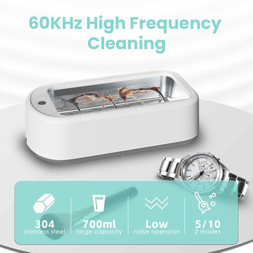 50W 25oz 60KHz Ultrasonic Jewelry Cleaner Y41445