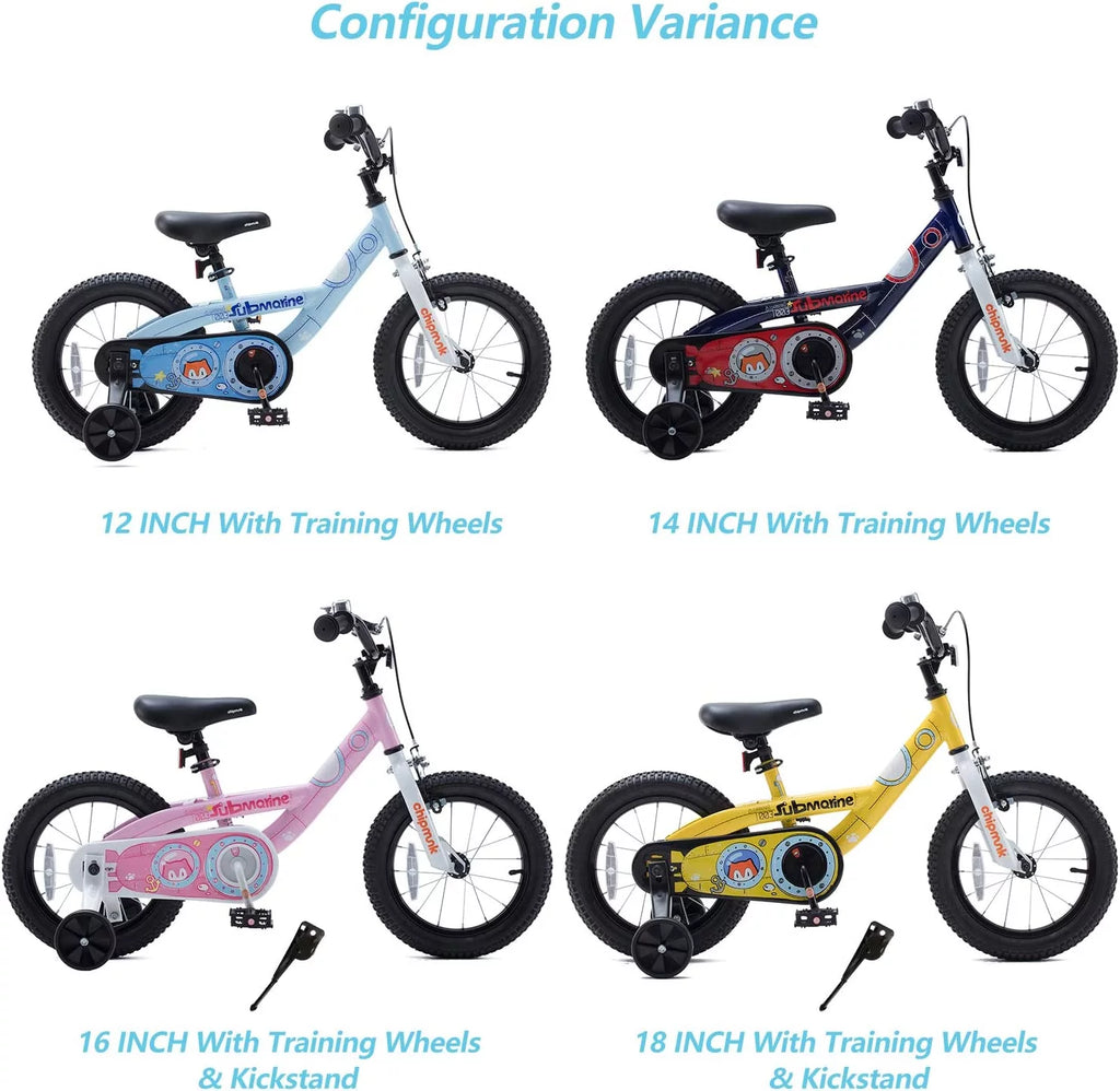 18 In Blue Steel Bike with Kickstand L86677