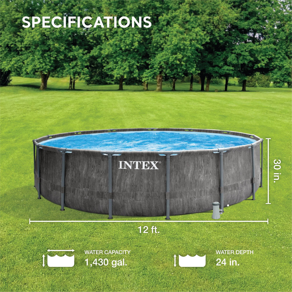 12'x30 Round Above Ground Swimming Pool W5236