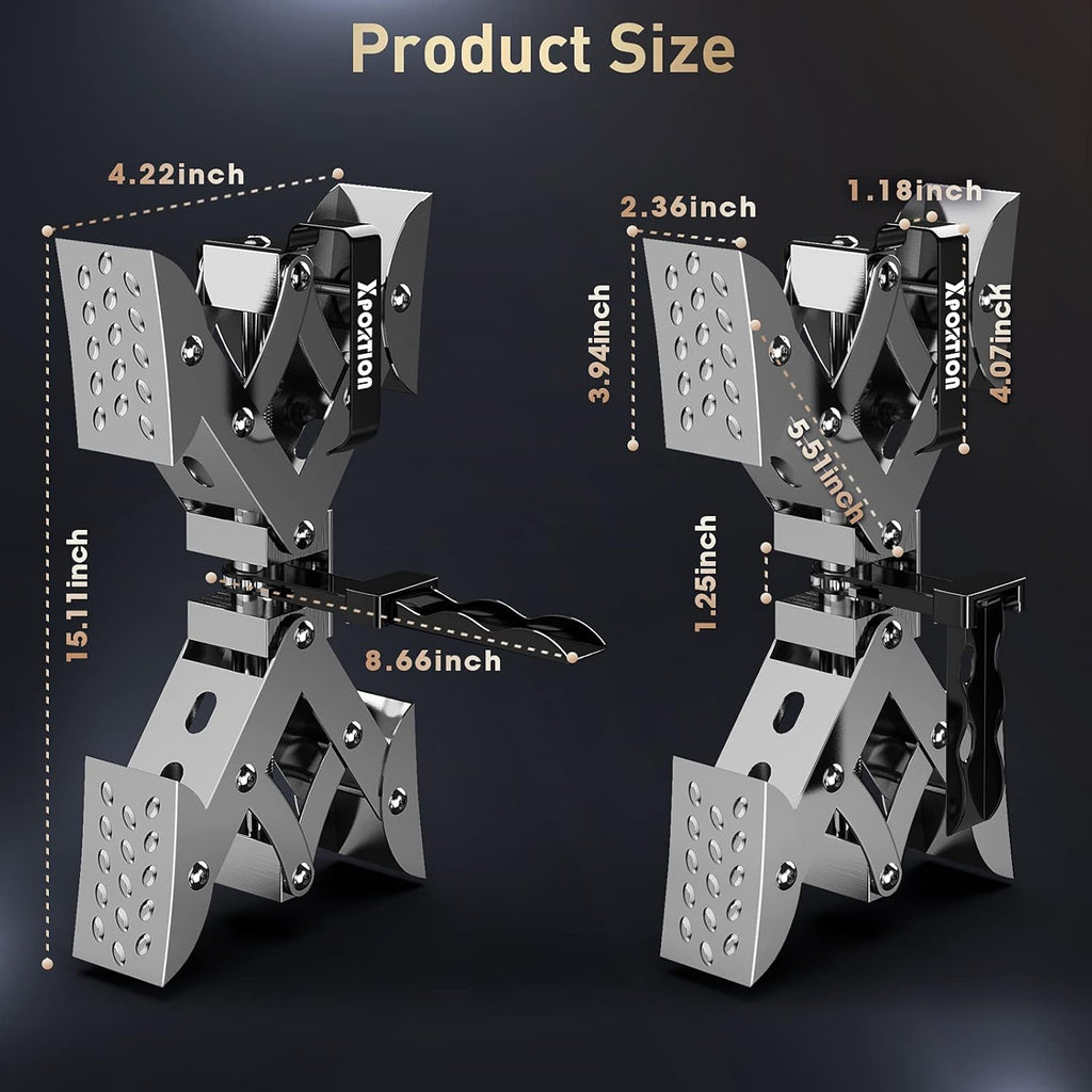 X-Shaped Wheel Stabilizer, 2 Sets Rust-Proof Wheel Chocks E83536