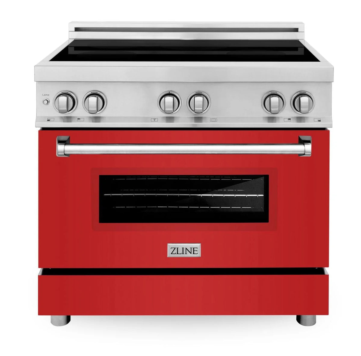36 Inches 4.6 cu. ft. Red Matte Induction Range N773