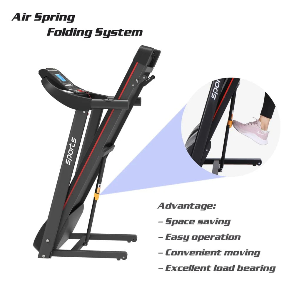 Folding Treadmill with Manual Incline B555