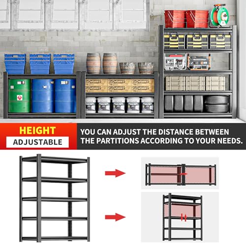 5 Tier Heavy Duty Metal Shelving Unit O173786