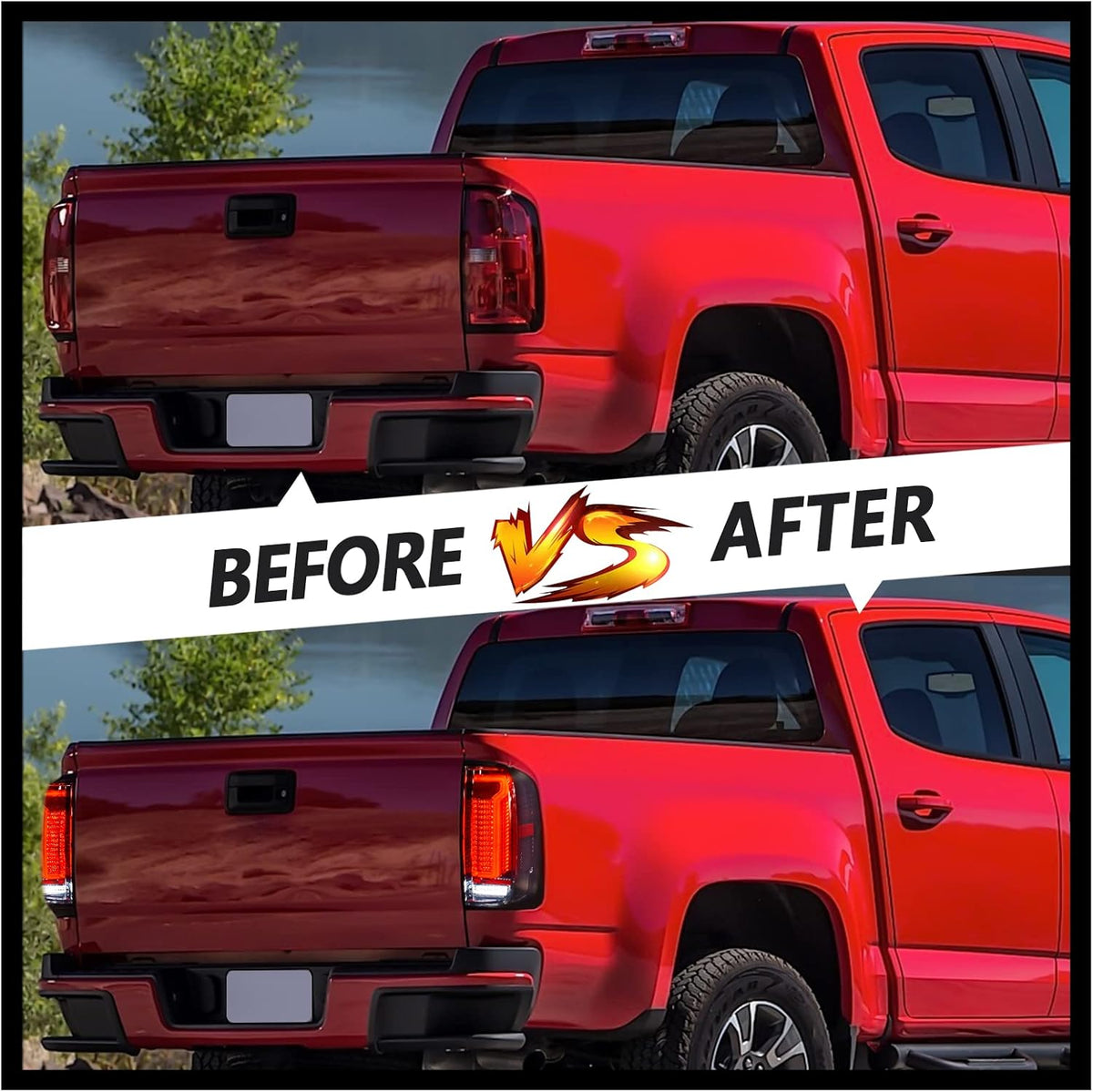 Black Smoked Lens LED Tail Lights A438911