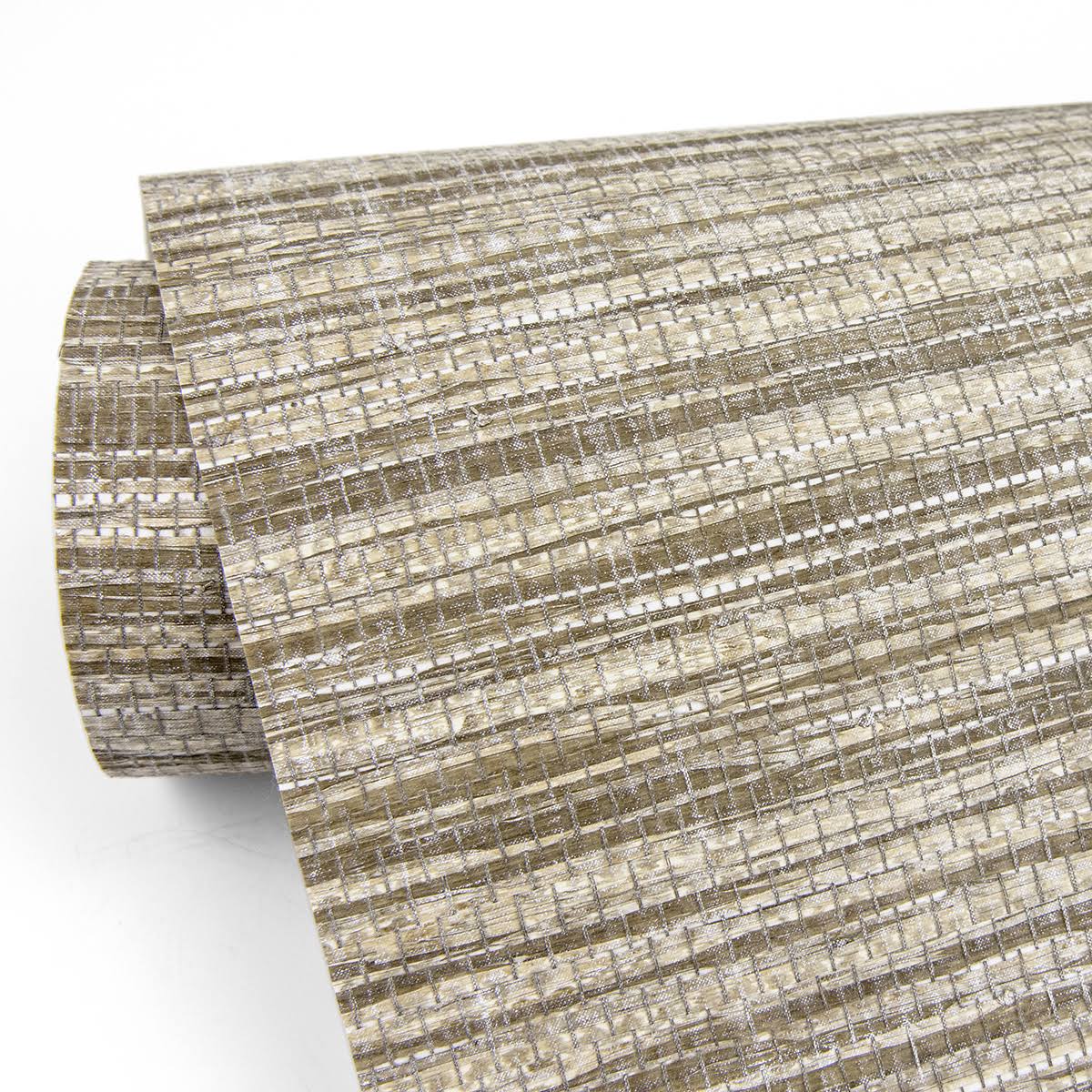 Brown Grasscloth Wallpaper F380