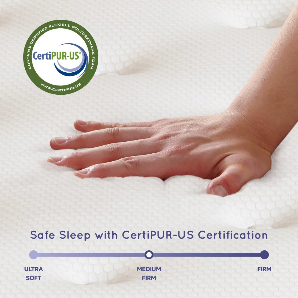 King Size 12 inch Gel Memory Foam Hybrid Mattress X6701