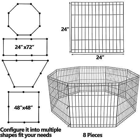 8 Panel Exercise Pet Pen K5556