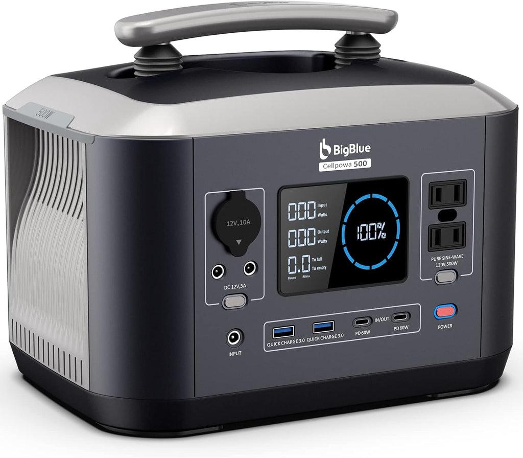 Portable Power Station 537.6Wh LiFePO4 Battery Solar Generator Z58015