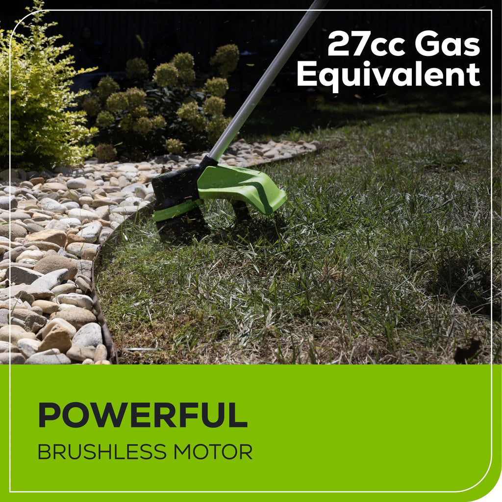 60V 16 String Trimmer & 630 CFM 170 MPH Blower Combo Kit with 2.5Ah Battery & 3 Amp Charger W6400