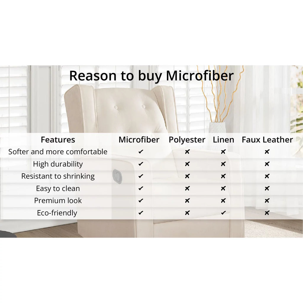 Swivel Glider Rocker Recliner Microfiber R313