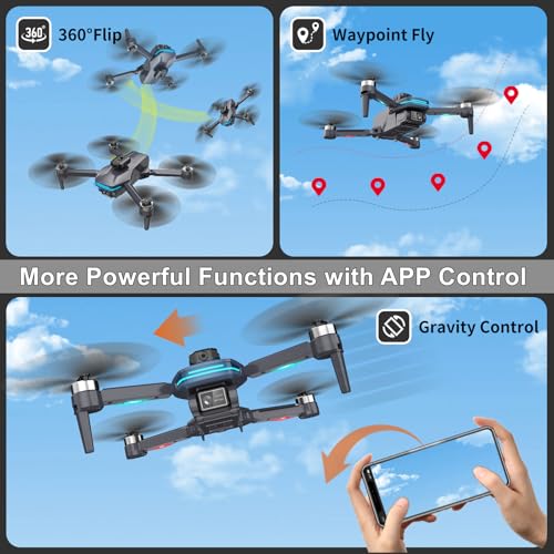 Remote Control FPV Drone with 1080P Camera, Foldable Quadcopter with Carrying Case O6032