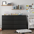 White 6 Drawer Dresser L8822