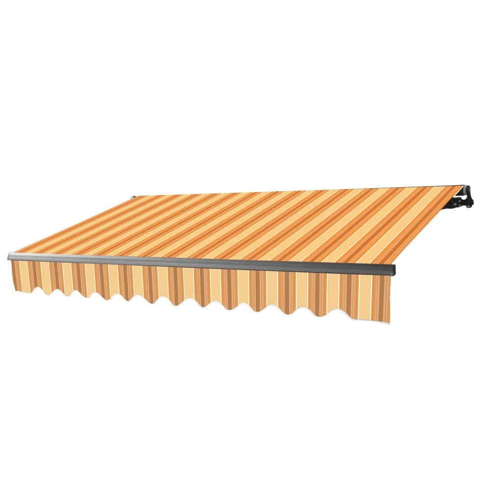 Black Frame Retractable Patio Awning 10 x 8 Feet J266