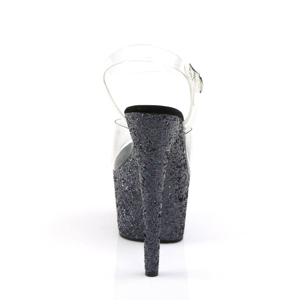 Clear Silver Multi Glitter Shoes L954