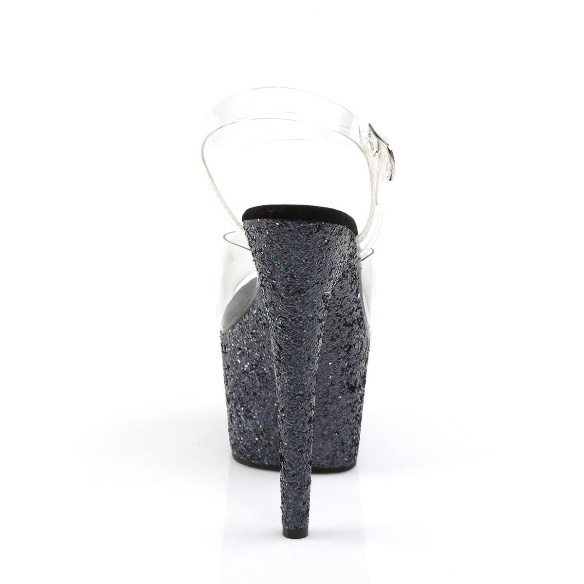 Clear Silver Multi Glitter Shoes L954
