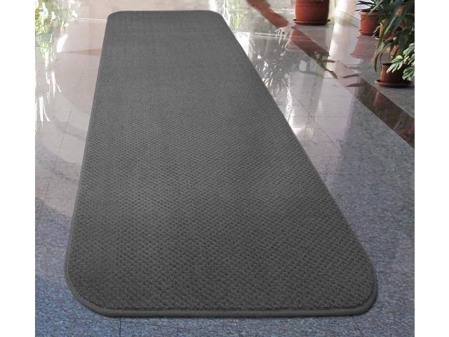 Skid-Resistant Carpet Runner Gray 12 ft. x 27 in. E286008