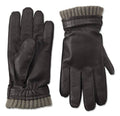 Goatskin And Cashmere Gloves Dark Brown Medium I481