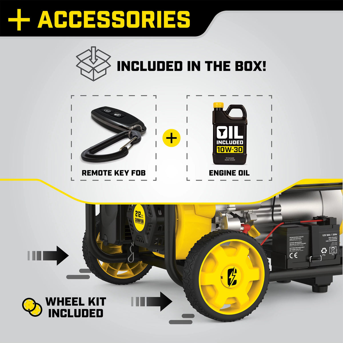 3500 Watts Portable Generator with Remote Start A9987