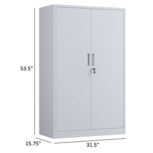 Black 3 Shelf Locking Metal Storage Cabinet A1241