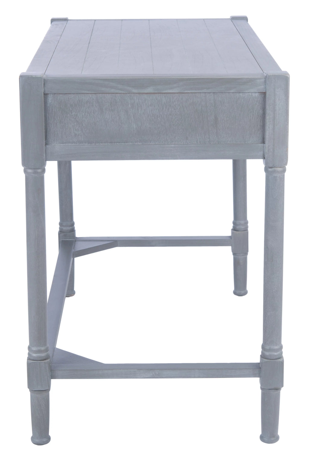 White Washed Grey 2-Drawer Writing Desk V8144