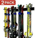 Ski Wall Storage Rack, 2 Pack Holds 16 Pairs, Steel K19533