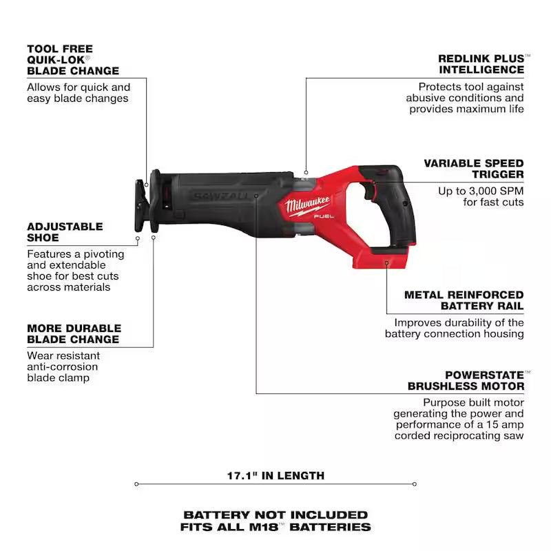 18-Volt Lithium-Ion Brushless Cordless Combo Kit (5-Tool) with Rocket Light M15550