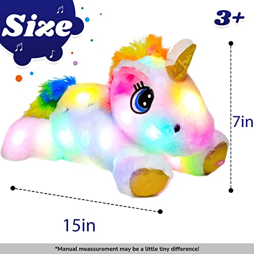 Light-up Singing Plush Shark Musical Stuffed Animal 13" Z148