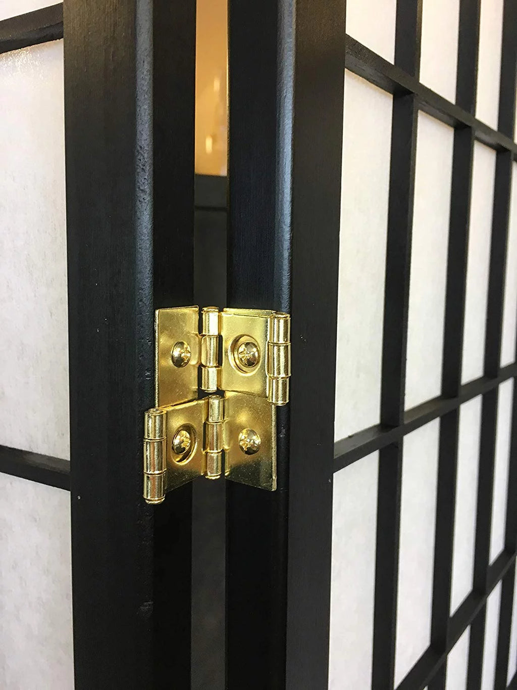 Black 4 Panel Room Divider W887783