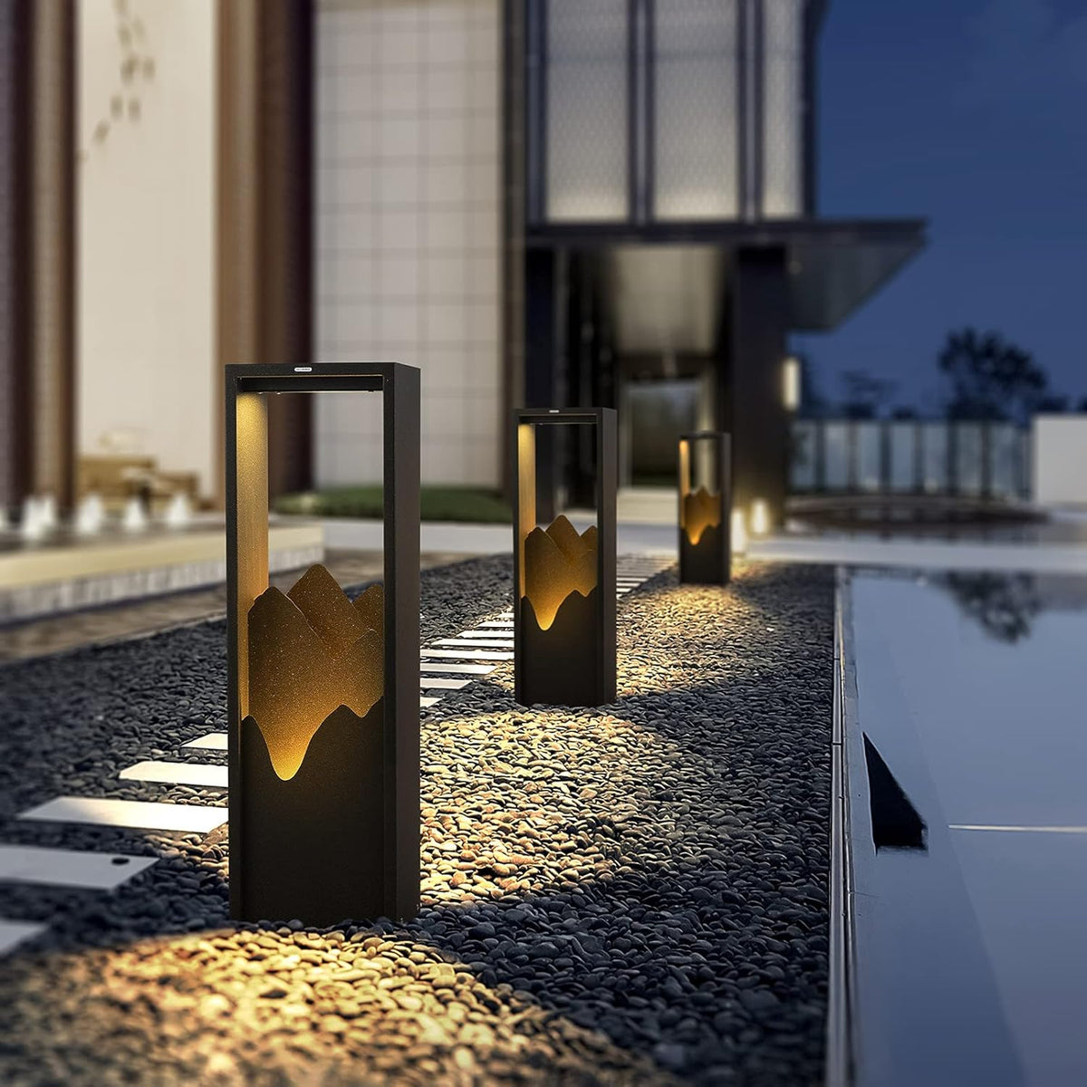 Stainless Steel 3000K LED 26 Inches Outdoor Bollard Lighting V834