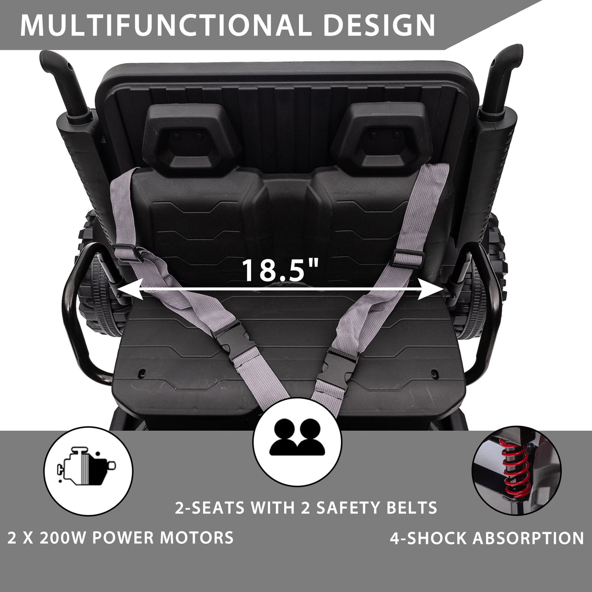 24V 2 Seater Ride on Dump Truck W823400
