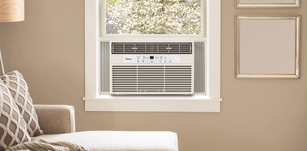 8,000 BTU 115V Smart Window Air Conditioner with Remote, White J510