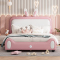 Full PU Leather Upholstered Platform Bed with Headboard N287