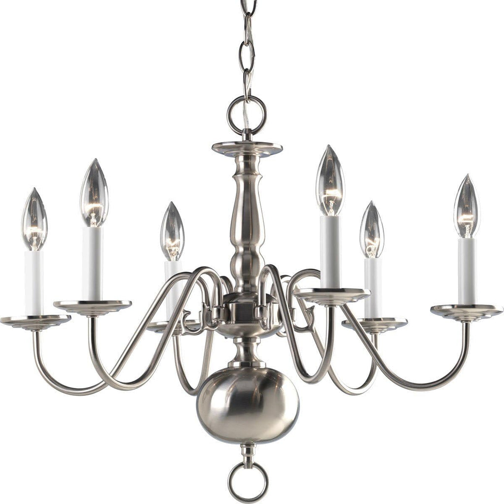 25-Inch Brass Chandelier K400