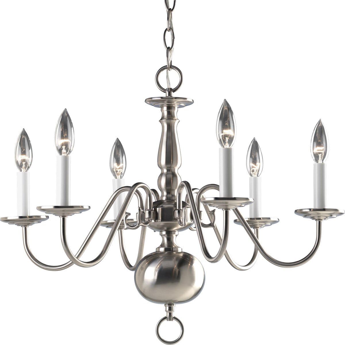 25-Inch Brass Chandelier K400