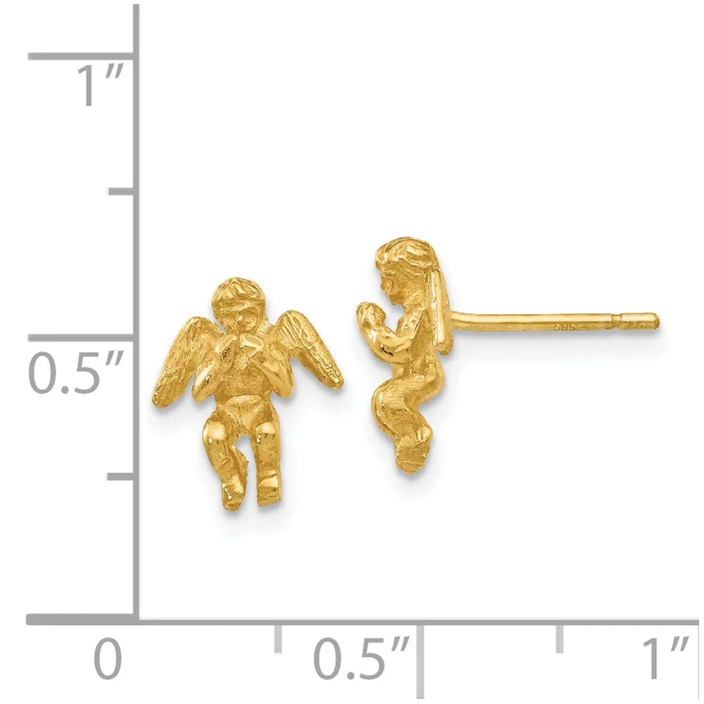 14 Karat Yellow Gold Angel Earrings N147756