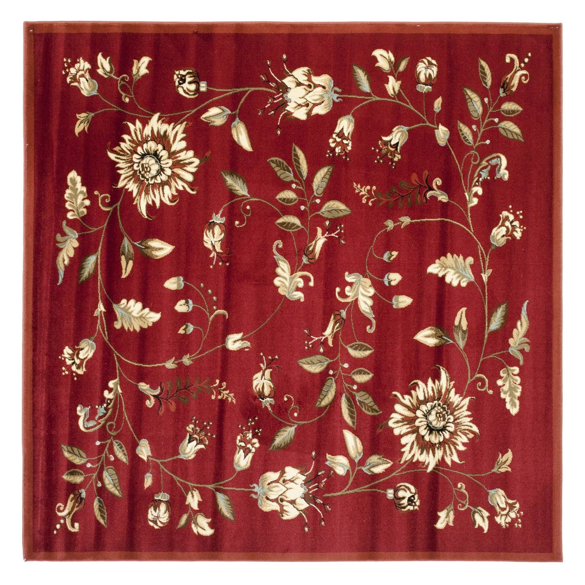 Red Multi Floral Border Area Rug 8'9" x 12' X42511