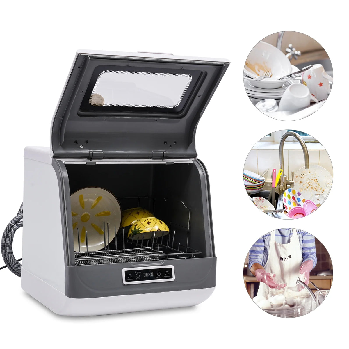 Portable Countertop Dishwasher with Air Dry U53765