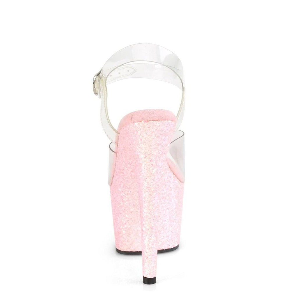 Clear Silver Multi Glitter Shoes L954