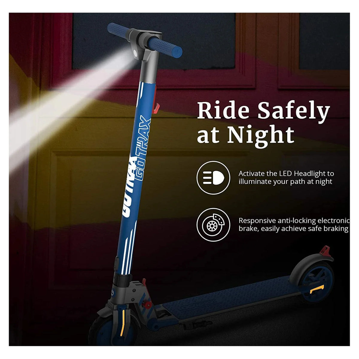 Blue 200W Foldable Electric Scooter R54091