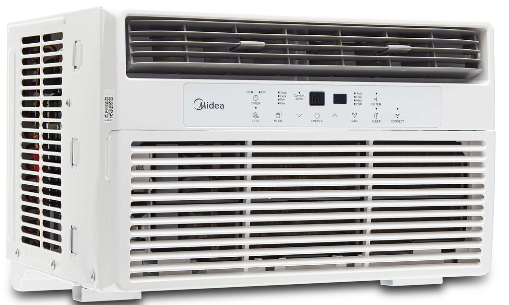 8,000 BTU 115V Smart Window Air Conditioner with Remote, White J510
