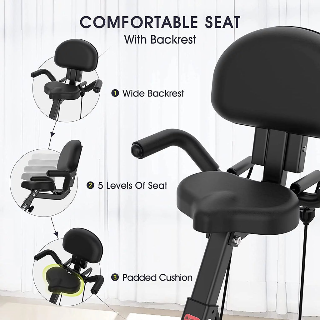 4in1 Folding Exercise Bike Stationary Magnetic H73854