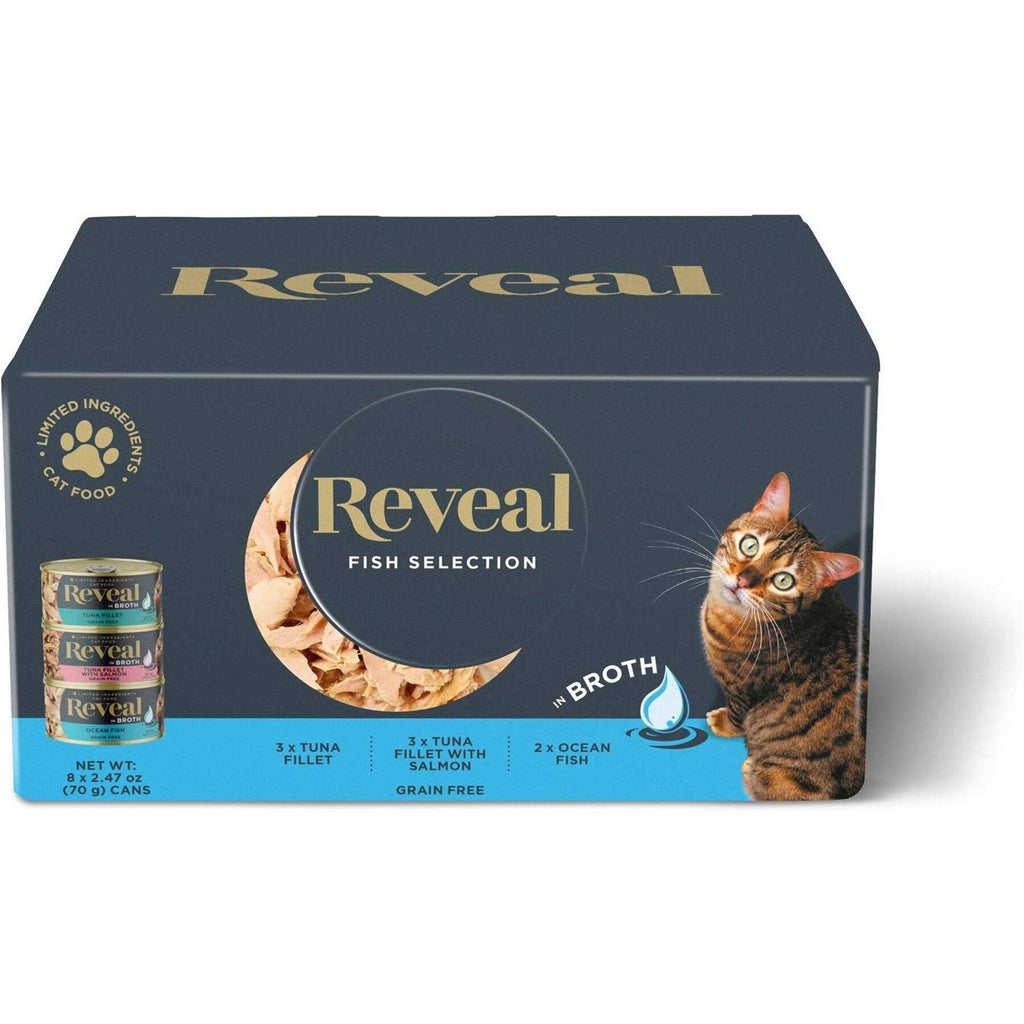 Natural Wet Cat Food Fish Variety Pack in Broth N925